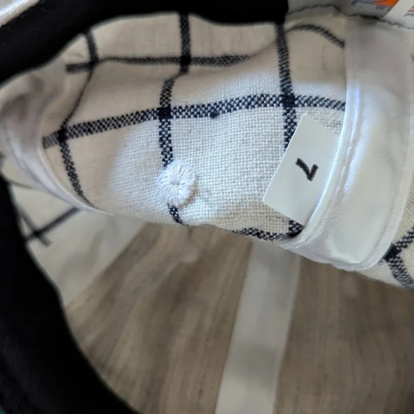 Ebbets Field Flannels Black and Cream Checkered Cap - Picture 5 of 5